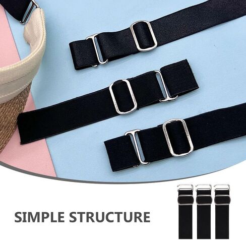 Yardwe 4Pcs Adjustable Hat Extender Strap with Snapback Buckle for Cap Size Adjustment Durable Elastic Replacement Buckles for Outdoor Sports and Travel in Kuwait