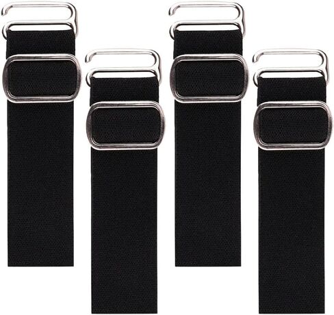 Yardwe 4Pcs Adjustable Hat Extender Strap with Snapback Buckle for Cap Size Adjustment Durable Elastic Replacement Buckles for Outdoor Sports and Travel in Kuwait