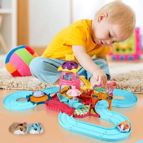 Hamster Track Toys for 5 Years Old Girl Gift,Pets Set Toys for 3 4 5 6 7 Years Old Girls Birthday Gifts in Saudi Arabia