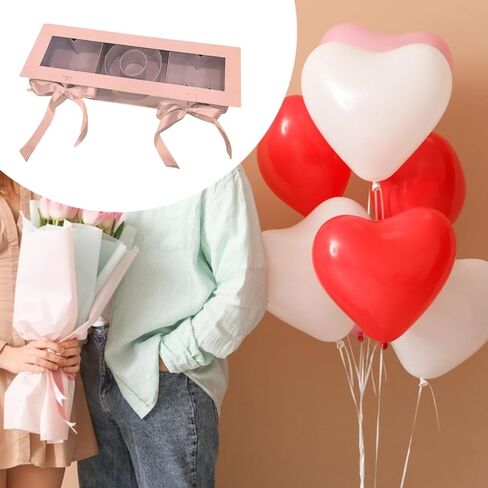 صندوق هدايا زهور فارغ على شكل حرف Mom من SM SunMix، صندوق هدايا تذكاري مستطيل الشكل قابل للتعبئة لحفلات عيد الأم، وردي in Kuwait