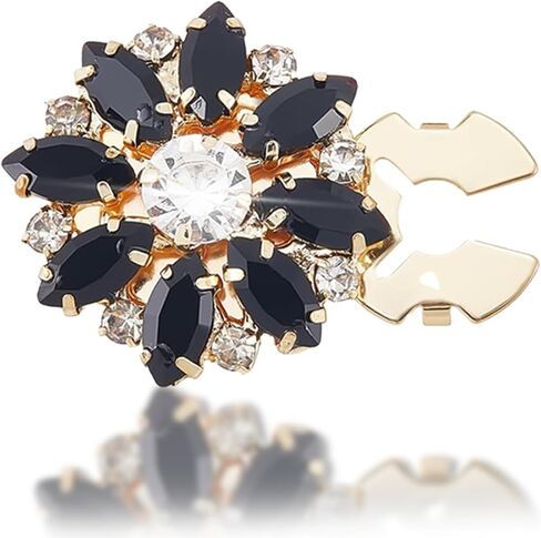 3 Pcs Button Covers for Women Blouses,Button Covers for Women with Crystal Decorative,Black Detachable Buttons Cover with Rainstone,Use to Womens Jeans and Blouses Sewing Decorative in Saudi Arabia