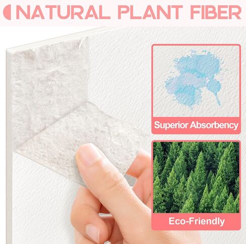 Blotting Board 3mm Thick A4 Natural Fiber Blotting Paper for Flower Pressing - 2 Pack | Highly Absorbent & Reusable Sheets for Herbarium, Crafts & Calligraphy in Saudi Arabia