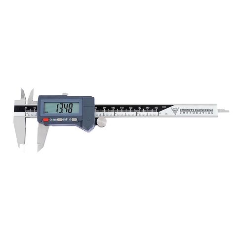 أدوات PEC الفرجار الرقمي ، الفرس الفولاذ المقاوم للصدأ الصناعي 12 بوصة/300 مم ، IP67 مقاومة للماء ومقاومة للزيت ، أوضاع تلقائية ، بوصة/مم/الكسر/الكسر in Kuwait