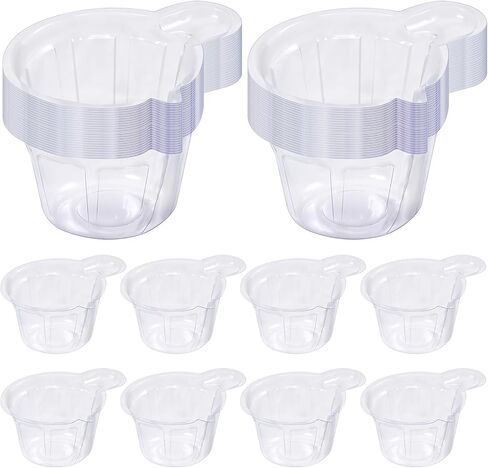 40ml Disposable Plastic Resin Mixing Cups, 150 Pieces 40ml Small Paint Cup Clear Disposable Plastic Measuring Cups for Mixing Paint, Stain, Epoxy, DIY Resin Crafts in Saudi Arabia
