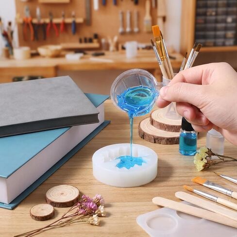 40ml Disposable Plastic Resin Mixing Cups, 150 Pieces 40ml Small Paint Cup Clear Disposable Plastic Measuring Cups for Mixing Paint, Stain, Epoxy, DIY Resin Crafts in Saudi Arabia