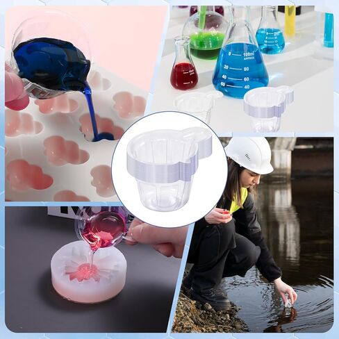 40ml Disposable Plastic Resin Mixing Cups, 150 Pieces 40ml Small Paint Cup Clear Disposable Plastic Measuring Cups for Mixing Paint, Stain, Epoxy, DIY Resin Crafts in Saudi Arabia
