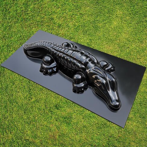 التمساح قالب صب قالب ديكور خرساني كبير من البلاستيك الأسمنتي - حديقة التمساح شكل خرساني كبير - قوالب خرسانة وأشكال حيوانات قابلة لإعادة الاستخدام - تمثال تمساح للحديقة in Kuwait