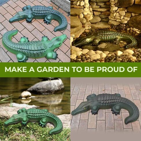 التمساح قالب صب قالب ديكور خرساني كبير من البلاستيك الأسمنتي - حديقة التمساح شكل خرساني كبير - قوالب خرسانة وأشكال حيوانات قابلة لإعادة الاستخدام - تمثال تمساح للحديقة in Kuwait