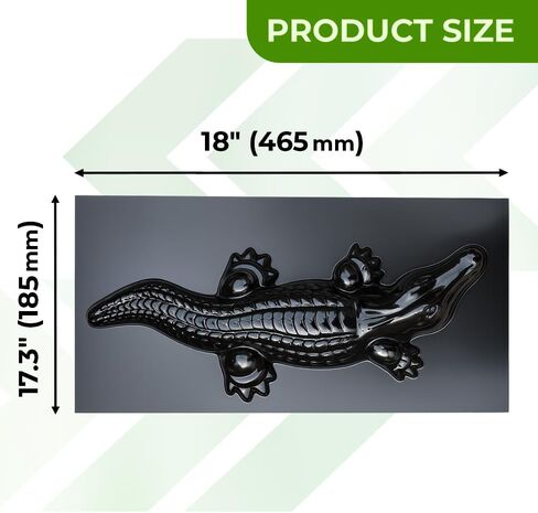 التمساح قالب صب قالب ديكور خرساني كبير من البلاستيك الأسمنتي - حديقة التمساح شكل خرساني كبير - قوالب خرسانة وأشكال حيوانات قابلة لإعادة الاستخدام - تمثال تمساح للحديقة in Kuwait