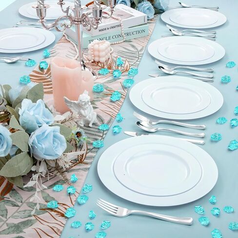 مكعبات ثلج وهمية، 100 قطعة من صخور البحيرة الزرقاء للمزهريات، ألماس بلاستيكي 17 * 22 مم، حشوات مزهرية مكعبات ثلج بلاستيكية للقطع المركزية in Kuwait