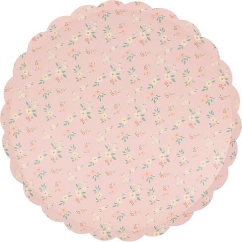 Meri Meri Floral Paper Plates (Pack of 8), Floral Disposable Plates for Party, Scalloped Edge, 2 Sizes (Dinner and Side) in Saudi Arabia