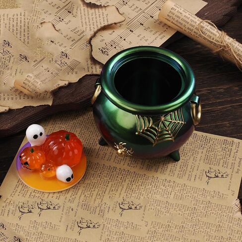 Witch Cauldron Resin Molds, Halloween Jar Silicone Molds with Pumpkin Lid, Cute Storage Box Epoxy Molds for DIY Trinket Box, Candy Container, Candle Holder, Home Decor in Saudi Arabia