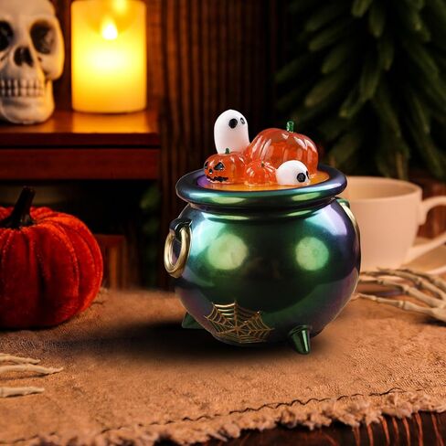 Witch Cauldron Resin Molds, Halloween Jar Silicone Molds with Pumpkin Lid, Cute Storage Box Epoxy Molds for DIY Trinket Box, Candy Container, Candle Holder, Home Decor in Saudi Arabia