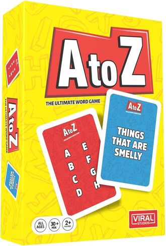 Viral Studios A to Z – Fast-Paced Word Game for Families & Game Nights – Race The Timer, Flip Letters & Shout Answers – Fun Card Game for Kids, Teens & Adults, Ages 8+, 2+ Players in Saudi Arabia