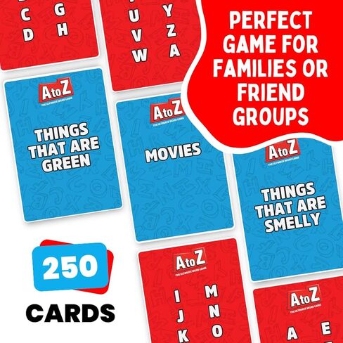 Viral Studios A to Z – Fast-Paced Word Game for Families & Game Nights – Race The Timer, Flip Letters & Shout Answers – Fun Card Game for Kids, Teens & Adults, Ages 8+, 2+ Players in Saudi Arabia