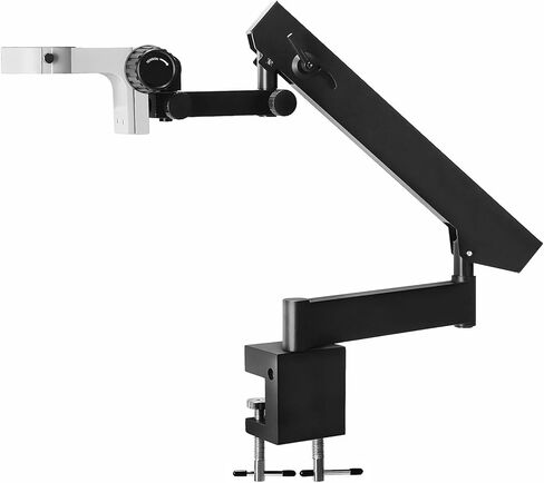 Articulating Stand for Stereo Microscopes with Table Clip Foldable Microscope Bracket Adjusted Up and Down Aluminum Alloy Microscope Stand Holder for Digital Microscopes in Kuwait