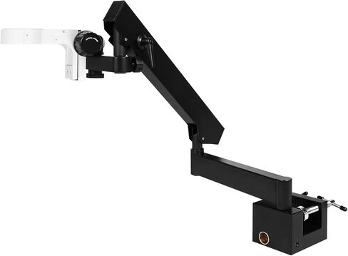 Articulating Stand for Stereo Microscopes with Table Clip Foldable Microscope Bracket Adjusted Up and Down Aluminum Alloy Microscope Stand Holder for Digital Microscopes in Kuwait