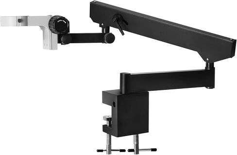 Articulating Stand for Stereo Microscopes with Table Clip Foldable Microscope Bracket Adjusted Up and Down Aluminum Alloy Microscope Stand Holder for Digital Microscopes in Kuwait
