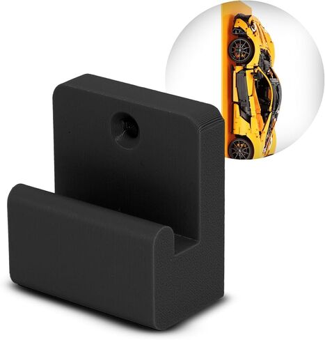 SplashNColor Wall Mount for Lego - Secure ABS Wall Hook & Hanging Display Solution for MCLAREN P1 42172 – Showcase Your Builds in Style! – Space-Saving Wall Decor - 1 Pack (Black) in Saudi Arabia