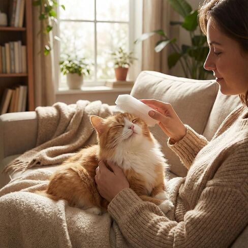Soft Fur Cat Brush 1000+ Barbed Serrations Gentle Cat Tongue Brush Perfect for Sensitive Cats for Daily Grooming and Enhancing Intimacy 2 Pcs in Saudi Arabia