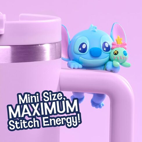Disney Stitch Attachmeez 2-Pack - Collectible Surprise Mini Figure Blind Box, Hangs Off Books, Phones, Cups & More, UNbox, Attach & Display, for Kids, Fans & Collectors by Just Play in Saudi Arabia