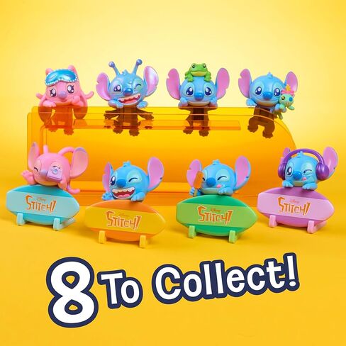 Disney Stitch Attachmeez 2-Pack - Collectible Surprise Mini Figure Blind Box, Hangs Off Books, Phones, Cups & More, UNbox, Attach & Display, for Kids, Fans & Collectors by Just Play in Saudi Arabia