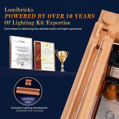 Steampunk Mechanical Workshop Lighting Building-Bricks Set, 2006 Pcs The Sky-Lane Repair Shop Modular Building from Aeronauts Collection Display Set for Adults and Steampunk Lovers in Kuwait