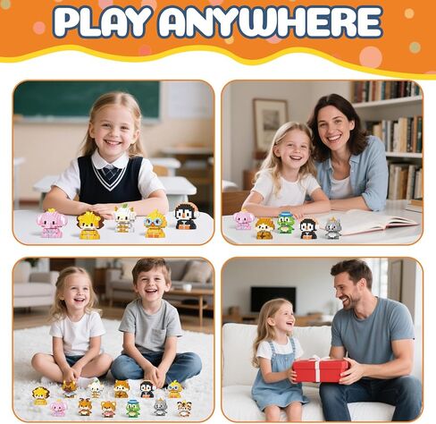 12 Pack Animals Building Block Sets,Micro Mini Animals Party Favors for Kids, Birthday Gift for Boy Girl(1,691 Pieces) in Saudi Arabia