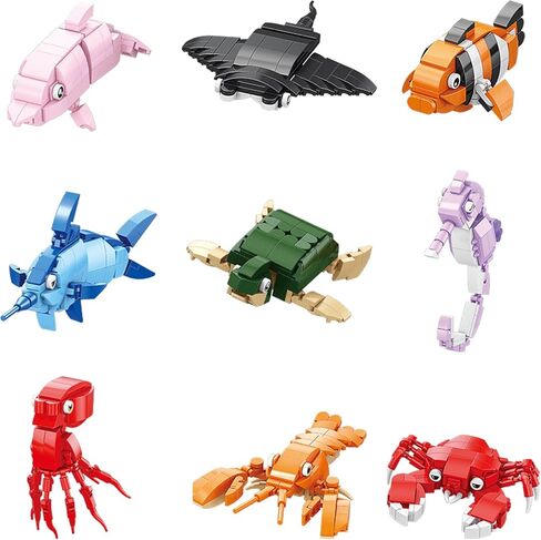 12 Pack Animals Building Block Sets,Micro Mini Animals Party Favors for Kids, Birthday Gift for Boy Girl(1,691 Pieces) in Saudi Arabia