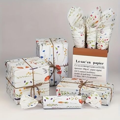 20 Sheets Lavender Print Tissue Paper - Semi-Transparent Perfect for Christmas Birthdays Weddings Valentine's Day 14x20 Inches in Saudi Arabia