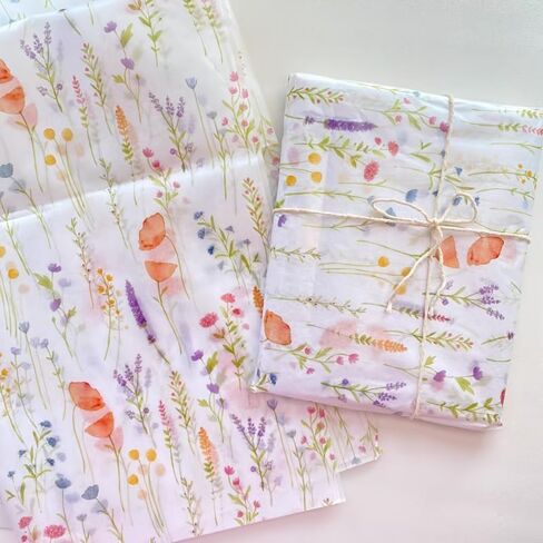 20 Sheets Lavender Print Tissue Paper - Semi-Transparent Perfect for Christmas Birthdays Weddings Valentine's Day 14x20 Inches in Saudi Arabia