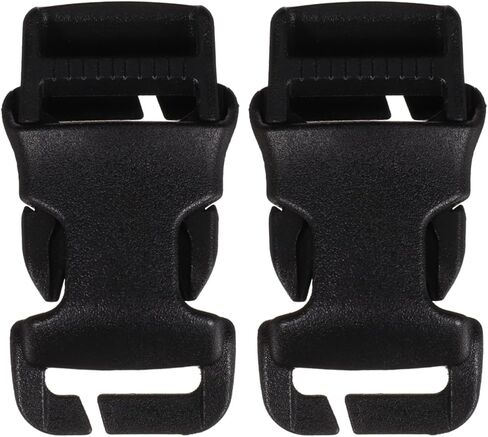 Lurrose 2pcs Side Release Buckles: Quick Release Buckle - Backpack Strap Clip for Nylon Webbing Straps Backpack Belt Dog Collars for Outdoor Gear in Saudi Arabia