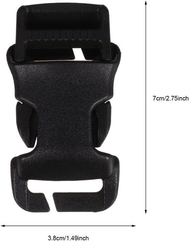 Lurrose 2pcs Side Release Buckles: Quick Release Buckle - Backpack Strap Clip for Nylon Webbing Straps Backpack Belt Dog Collars for Outdoor Gear in Saudi Arabia