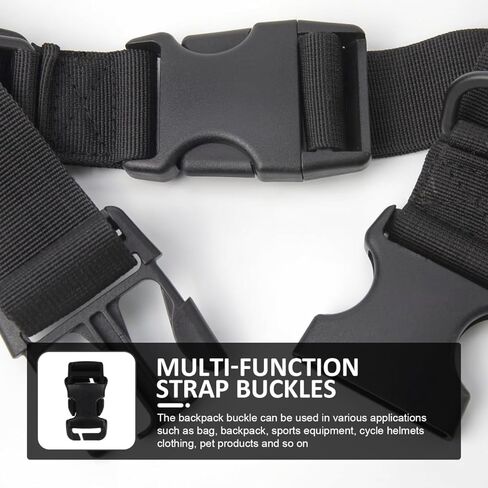 Lurrose 2pcs Side Release Buckles: Quick Release Buckle - Backpack Strap Clip for Nylon Webbing Straps Backpack Belt Dog Collars for Outdoor Gear in Saudi Arabia