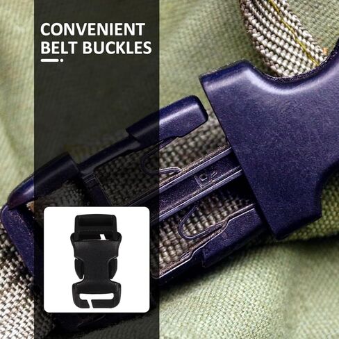 Lurrose 2pcs Side Release Buckles: Quick Release Buckle - Backpack Strap Clip for Nylon Webbing Straps Backpack Belt Dog Collars for Outdoor Gear in Saudi Arabia