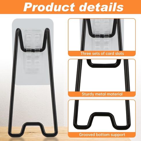 6-Pack Adjustable Picture Frame Easel Stands, Heavy Duty Stainless Steel Photo Frame Holder Back with Self-Adhesive for 5.9 to 10.2 inch Frames in Kuwait