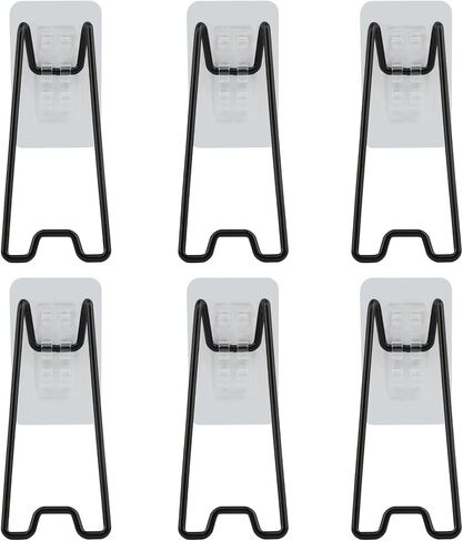 6-Pack Adjustable Picture Frame Easel Stands, Heavy Duty Stainless Steel Photo Frame Holder Back with Self-Adhesive for 5.9 to 10.2 inch Frames in Kuwait