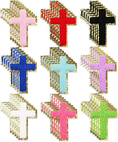 45 قطعة من الرقع المتقاطعة بالكي، رقعات متقاطعة على الحدود الذهبية in Kuwait