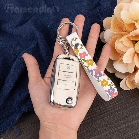 Framendino, 30 Pack 6 Colors Laser Blanks Keychain Leather Bulk with Silver Lobster Claw Clasps for DIY Making in Saudi Arabia