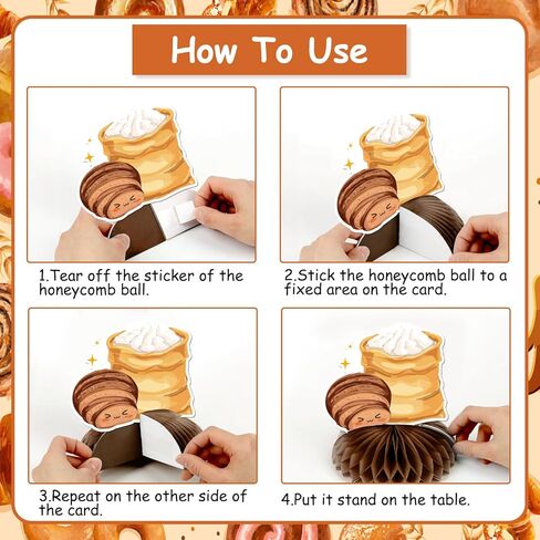 ديكورات حفلات الخبز، 8 قطع من أغطية الطاولات على شكل قرص العسل على شكل قرص العسل، هدايا الحفلات ذات طابع الطعام لخبز الخبز المحمص وأعياد الميلاد وحفلات استقبال المولود الجديد ومستلزمات الحفلات ذات الطابع الشخصي in Kuwait