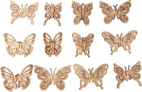 60PCS Natural Wood Ice Cream Hanging Ornaments – Unfinished Wooden Cutouts to Paint for DIY Crafts and Decorations (Ice-Cream) in Saudi Arabia