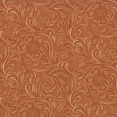 Tooled Leather-Look, Color of Buckskin, Fabric, 100% Cotton, Western Basics, South Western, Sara Khammash, Moda, 11216-14, by The Yard in Saudi Arabia