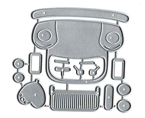 Valentine's Day Love Car Balloon Metal Die Cuts for Card Making,Heart Balloon Card Cutting Dies Cut Stencils DIY Scrapbooking Album Embossing Paper Card Embossing Craft in Saudi Arabia