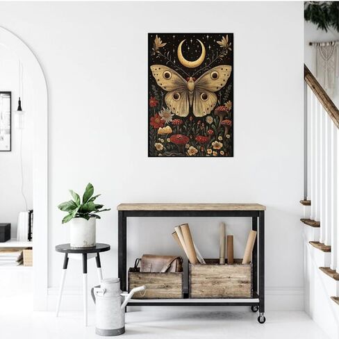 Cafemira 1000 Pieces Jigsaw Puzzles for Adults,Golden Winged Moth & Floral Mystery Wall Decor,Great for Relaxation and Display,Every Piece is Unique,Exercise Hands On Skills and Thinking in Saudi Arabia
