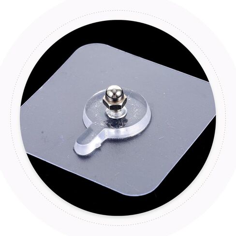 12pcs Self Adhesive Wall Hooks No Drill Hooks Picture Hanging Kit Traceless for Drywall Non-Drill Wall Hangers for Frames Bathroom Kitchen in Kuwait