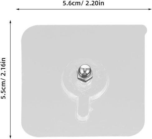 12pcs Self Adhesive Wall Hooks No Drill Hooks Picture Hanging Kit Traceless for Drywall Non-Drill Wall Hangers for Frames Bathroom Kitchen in Kuwait