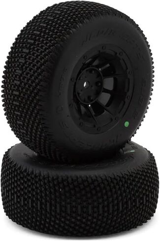 زوج من إطارات JConcepts 4070-3244 من إطارات Subcultures (مركب أخضر) مثبتة مسبقًا على عجلات خطرة رقم 3351B مقاس 12 مم سداسية in Saudi Arabia