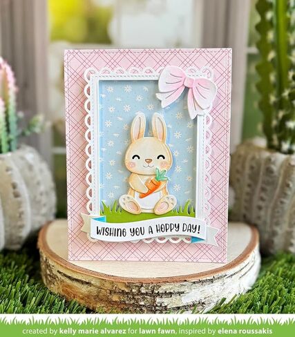 Lawn Fawn Build a Bunny 15 Piece Die Set, Bunny Accessories 16 Piece Die Set + 217 Scrapbook Adhesives Foam Squares in Saudi Arabia