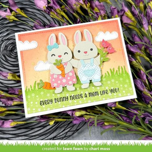 Lawn Fawn Build a Bunny 15 Piece Die Set, Bunny Accessories 16 Piece Die Set + 217 Scrapbook Adhesives Foam Squares in Saudi Arabia