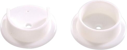 Hardware Essentials 852253 White Plastic Pole Socket Set-1-3/8" in Saudi Arabia